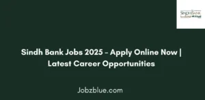 Sindh Bank Jobs 2025 Apply Online Now Latest Career Opportunities